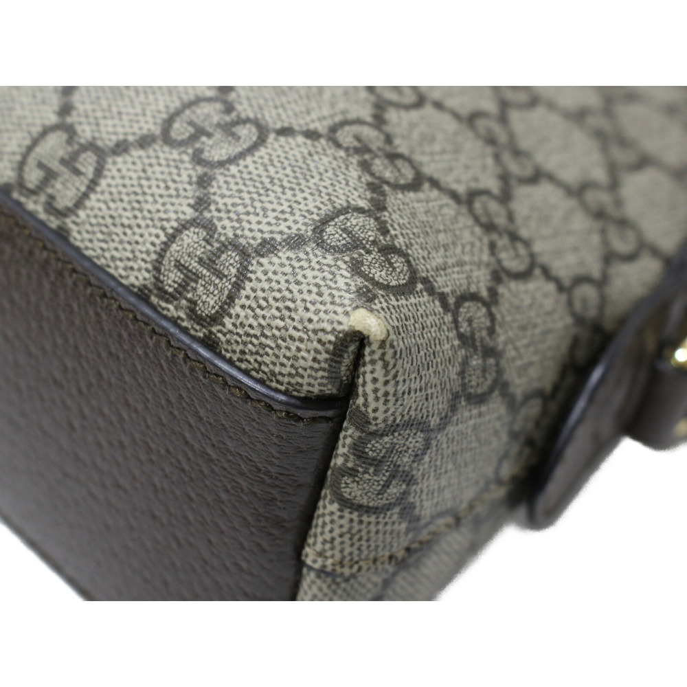 Gucci Offdia Tan Canvas GG Supreme Shoulder Beige Bag - Picture 5 of 7